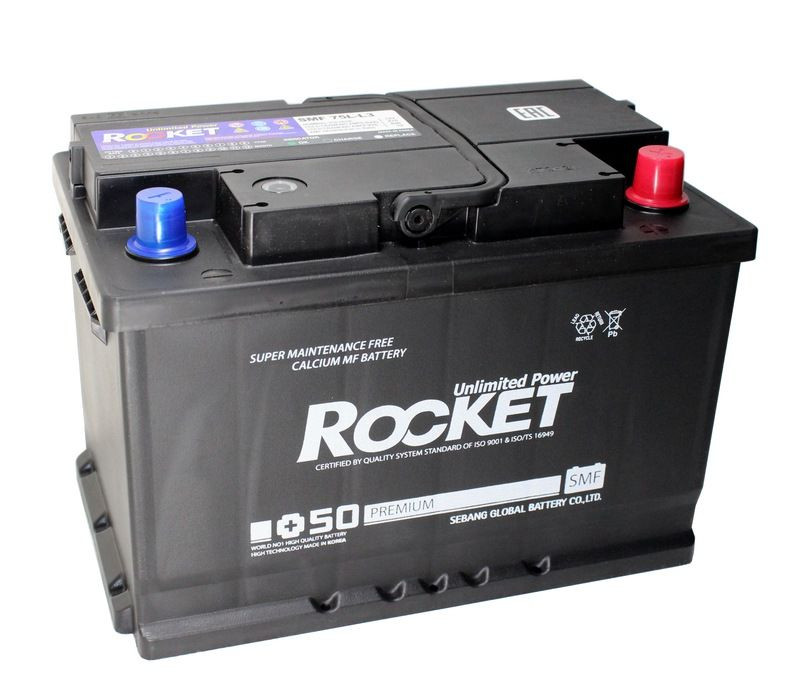 Аккумулятор ROCKET 6СТ-75 (О.П.) 670А