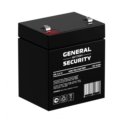 Аккумулятор General Security GSL4.5-12 (12V 4,5Ah)