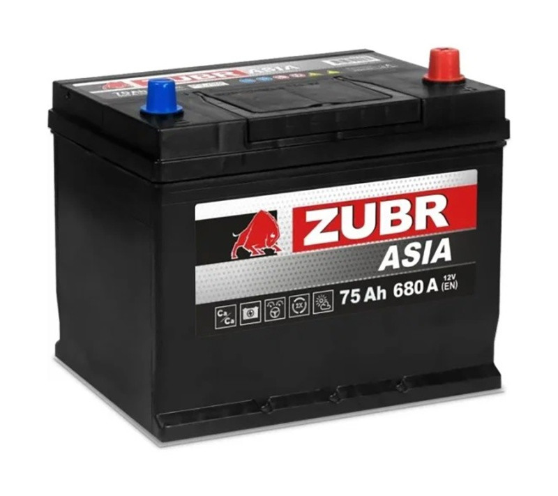 Аккумулятор Zubr Ultra Asia 6СТ-75 (О.П.) 680А