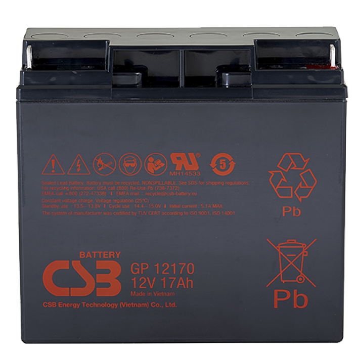 Аккумулятор CSB GP12170 B3 (12V 17Ah)