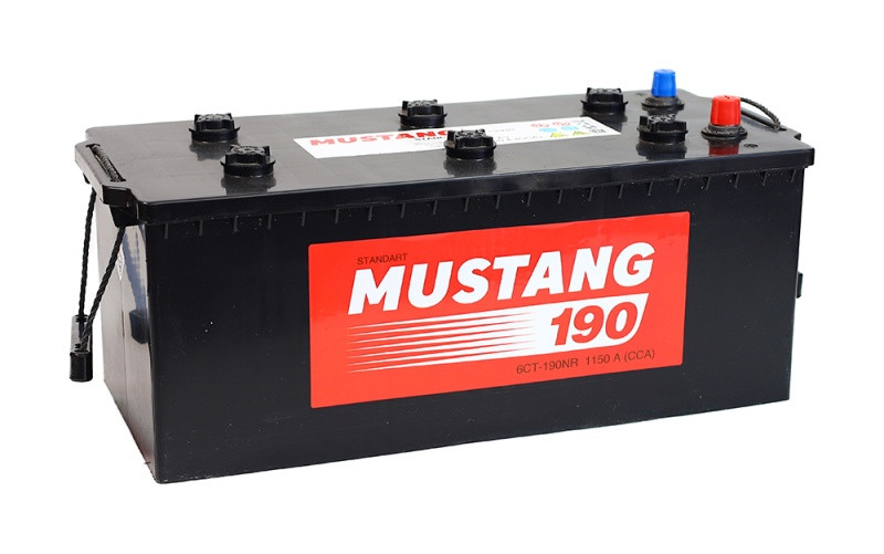 Аккумулятор Mustang 6СТ-190 (О.П.) узкий 1150А