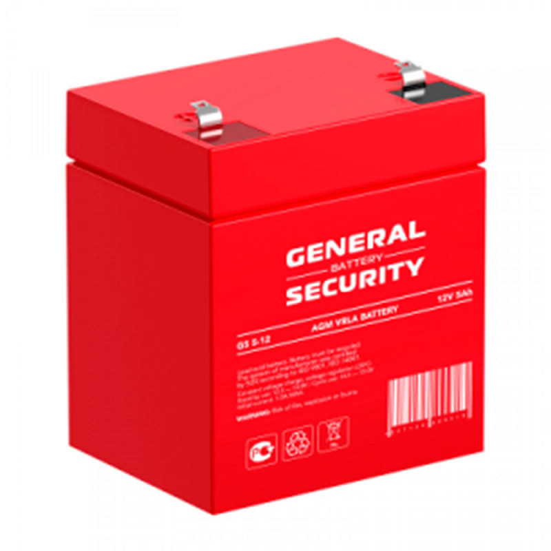 Аккумулятор General Security GS5-12 (12V 5Ah)