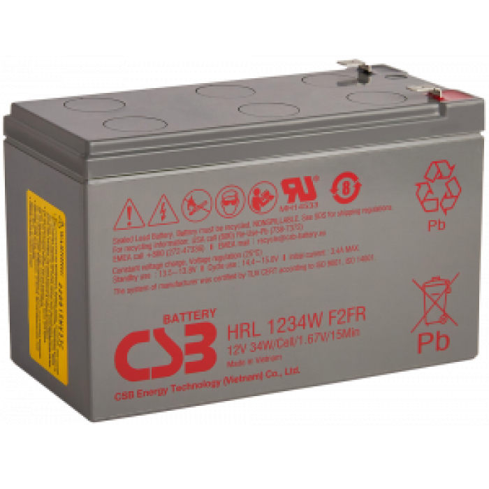 Аккумулятор CSB HRL1234W F2 FR (12V 34W)