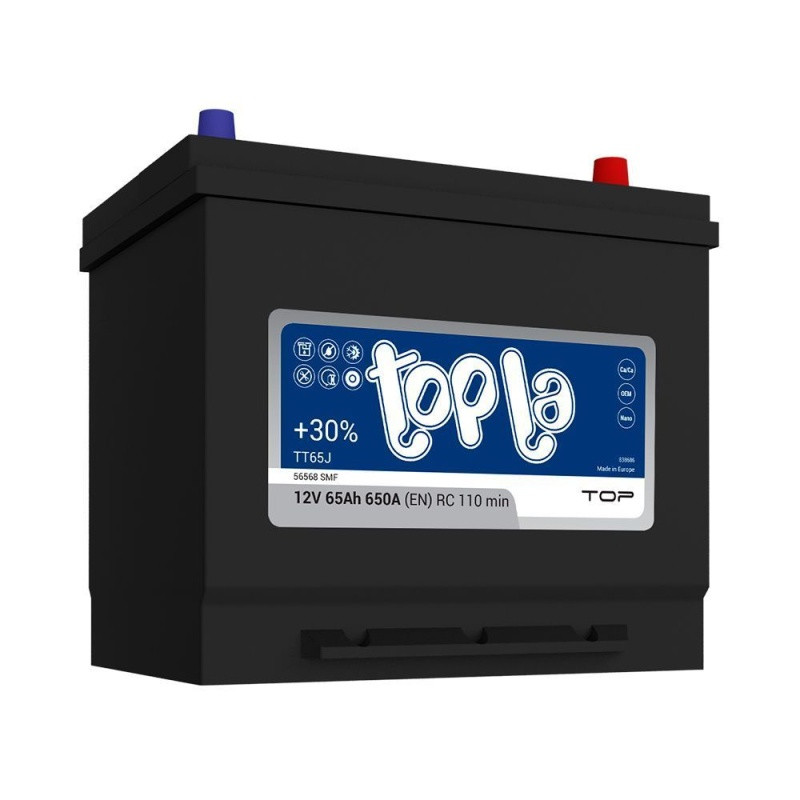 Аккумулятор Topla Top JIS 6СТ-65 (О.П.) 650А (с буртом) TAB d.d.