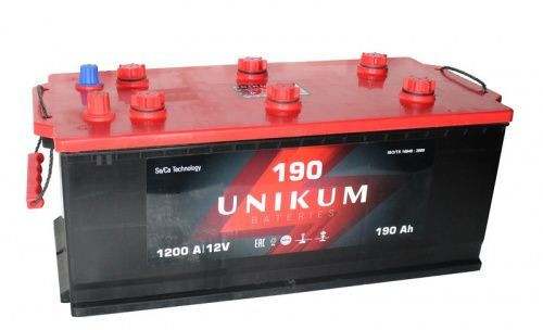 Аккумулятор Unikum 6СТ-190 (П.П.) 1200А ТОО «Кайнар  -  АКБ»