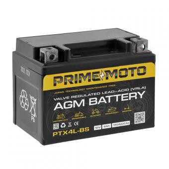 Аккумулятор Prime 4Ah 110A (РTX4L-BS)