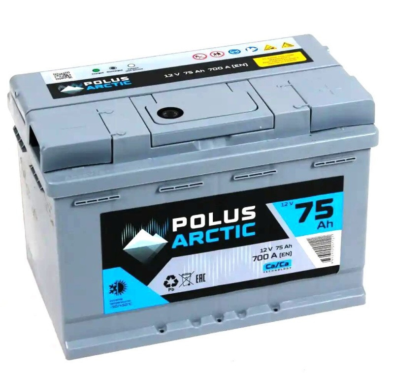 Аккумулятор Polus Arctic 6СТ-75 (О.П.) 700А