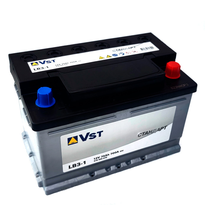 Аккумулятор Vst Стандарт LB3-1 6СТ-74 (О.П.) 700А