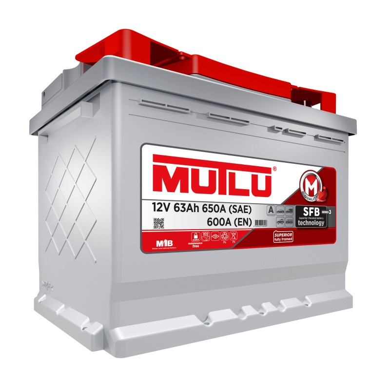 Аккумулятор Mutlu SFB M3 6СТ-63 (О.П.) Низкий 640А MUTLU AKÜ