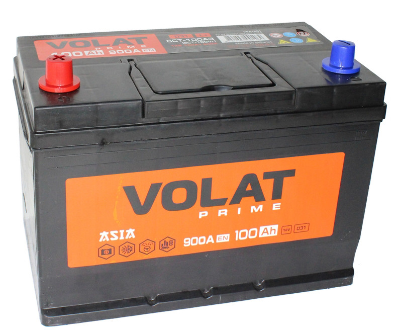 Аккумулятор Volat Prime Asia 6СТ-100 (П.П.) 900А