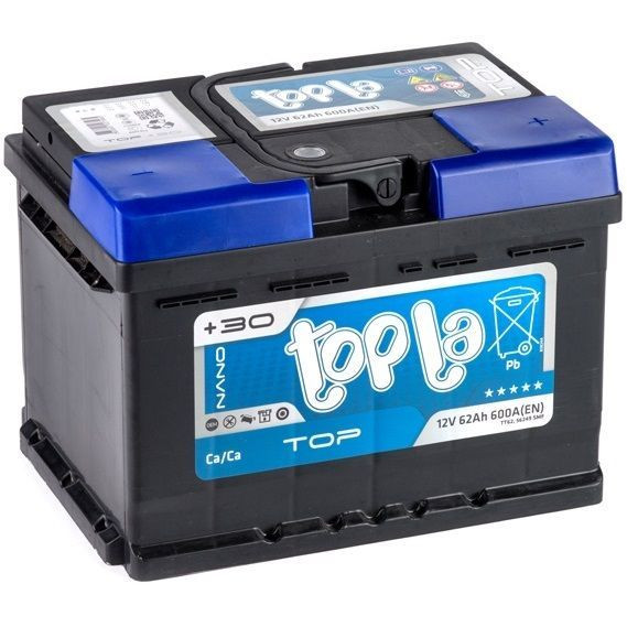 Аккумулятор Topla Top Sealed 6СТ-62 (О.П.) Низкий 600A TAB d.d.