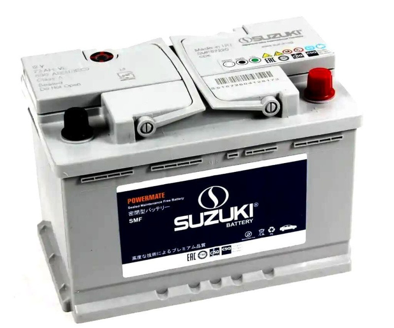 Аккумулятор Suzuki Powermate SMF 6СТ-72 (О.П.) 690А SBIC