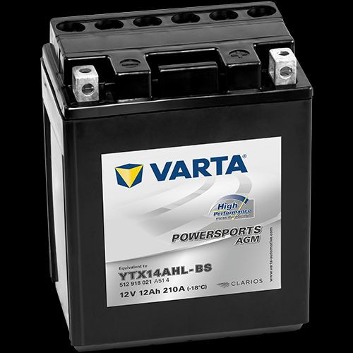 Аккумулятор Varta Powersports AGM High Performance 12Ач 210А (YTX14AH-BS) CLARIOS
