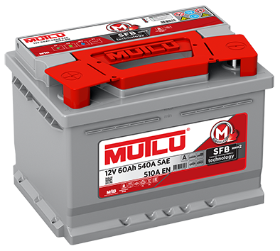 Аккумулятор Mutlu SFB M2 6СТ-60 (О.П.) 510А MUTLU AKÜ