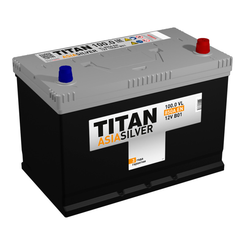 Аккумулятор Titan Asia Silver 6СТ-100 (О.П.) 850А