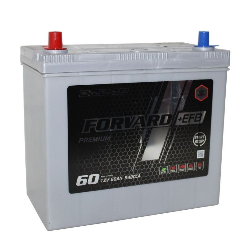 Аккумулятор Forvard EFB Asia 6СТ-60 (П.П.) 540А B24R