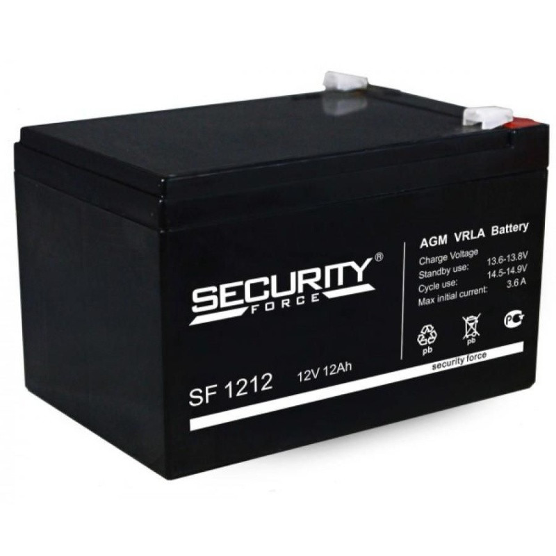 Аккумулятор Security Force SF 1212 (12V 12Ah) Fujian Minhua Power Source Co., Ltd