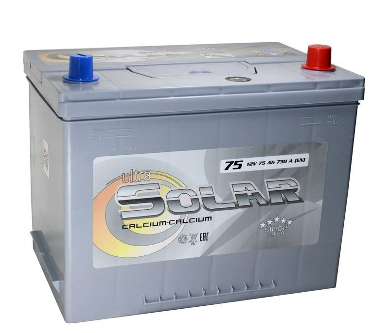 Аккумулятор Ultra Solar Grey Asia 6СТ-75 (О.П.) 640А