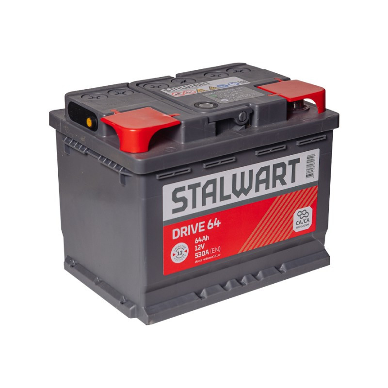 Аккумулятор Stalwart Drive 6СТ-64 (О.П.) 530А АО «АКОМ»