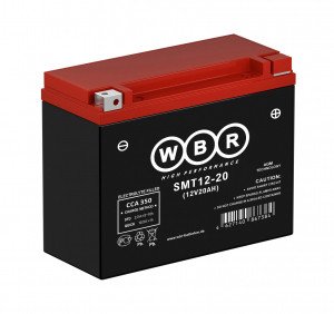 Аккумулятор WBR SMT12-20 20Ач 310A  (Y50-N18L-A3, YTX24HL-BS, YTX24HL) WBR Batterien GmbH