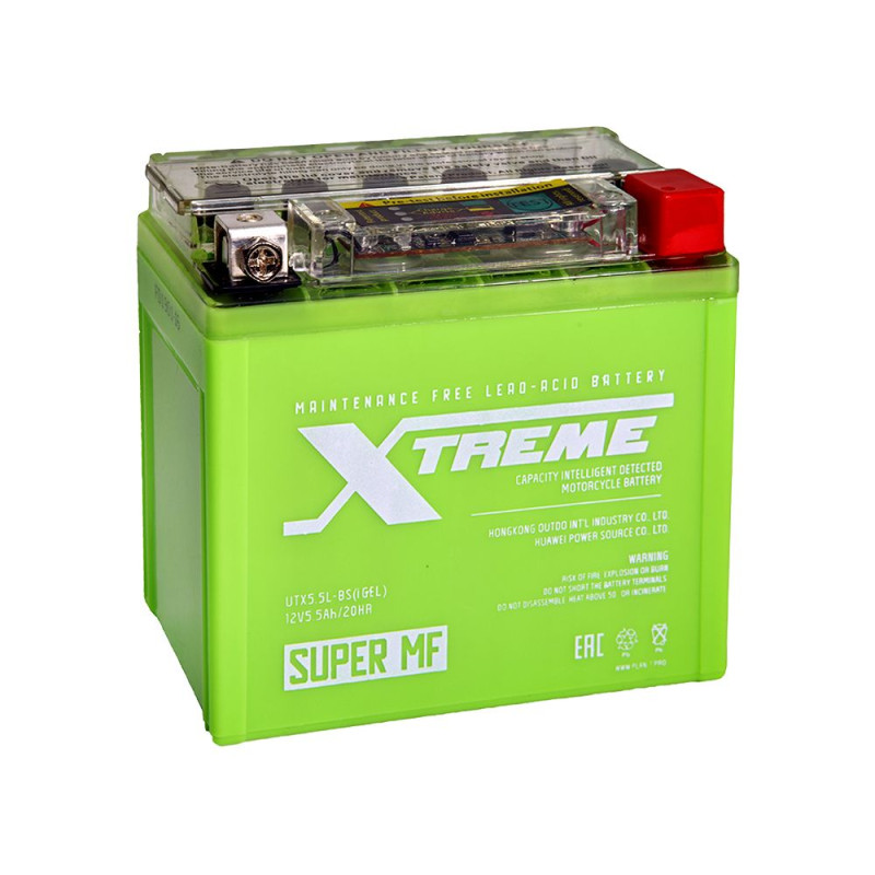 Аккумулятор Xtreme UTX5,5L iGEL 5,5Ач 70А (YTX5L-BS)