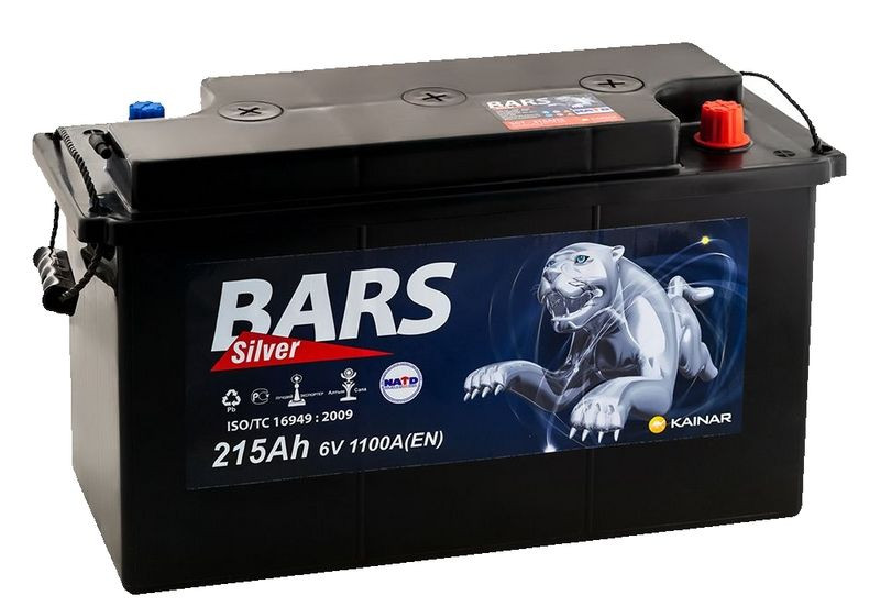 Аккумулятор BARS Silver 3СТ-215N (У.П.) 1100А ТОО «Кайнар  -  АКБ»