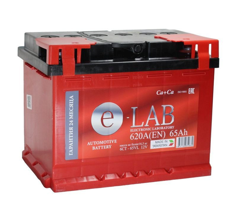 Аккумулятор Elab 6СТ-65 (П.П.) 620А
