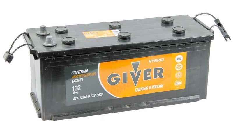 Аккумулятор Giver Hybrid 6СТ-132 (О.П.) 880А ООО РАЗ «Тангстоун»
