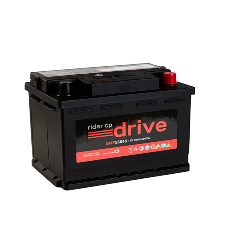 Аккумулятор Rider DIN 56077 6СТ-60 (О.П.) Низкий 600А