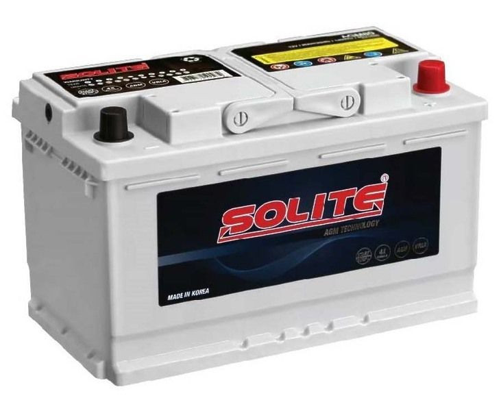 Аккумулятор Solite DIN AGM 6СТ-80 (О.П.) 800А HYUNDAI SUNGWOO SOLITE CO..LTD.