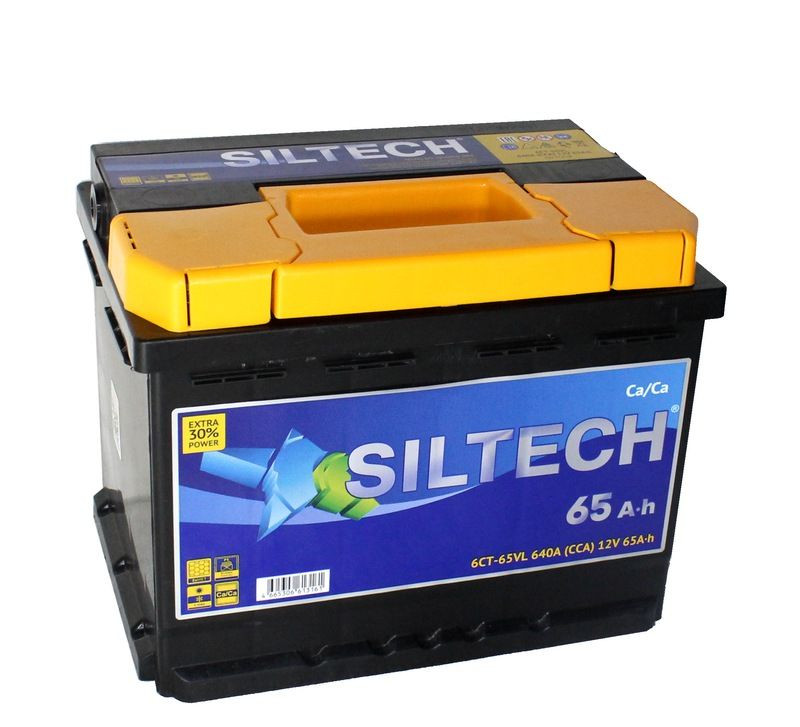 Аккумулятор Siltech 6СТ-65 (П.П.) 640А
