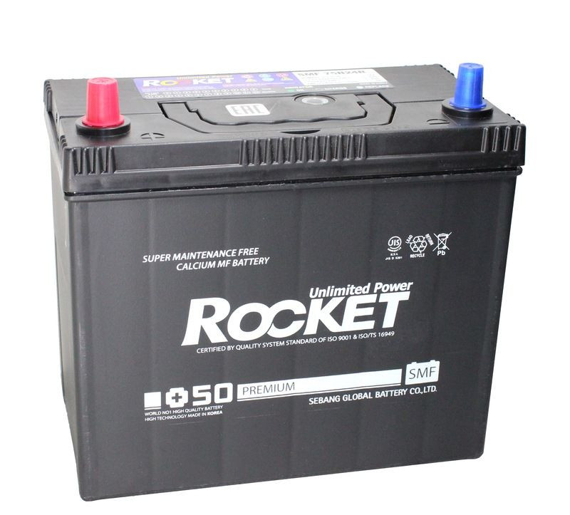 Аккумулятор Rocket JIS 6СТ-55 (П.П.) 520А