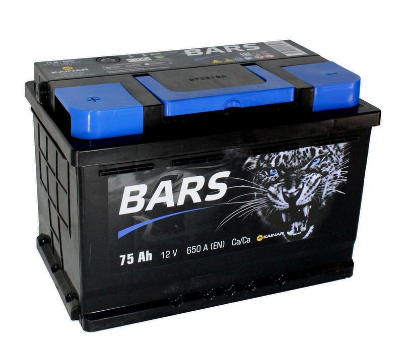 Аккумулятор Bars Silver 6СТ-75 (П.П.) 650А