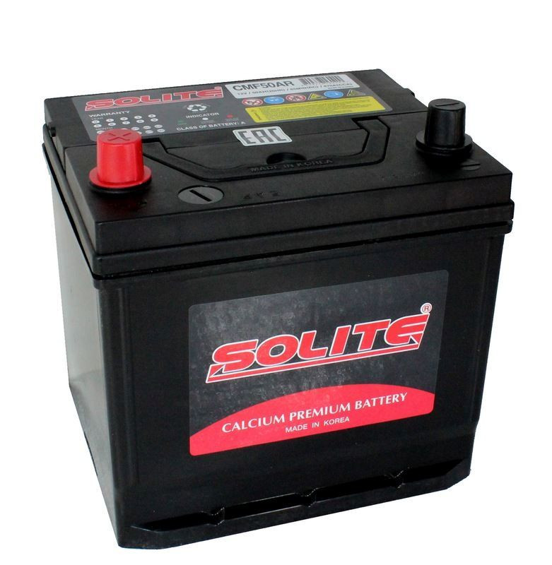 Аккумулятор Solite JIS 6СТ-50 (П.П.) 470А D20 HYUNDAI SUNGWOO SOLITE CO..LTD.