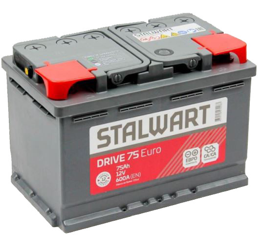 Аккумулятор Stalwart Drive 6СТ-75 (О.П.) 600А АО «АКОМ»