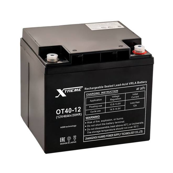 Аккумулятор Xtreme (12V 40Ah) (OT40-12)