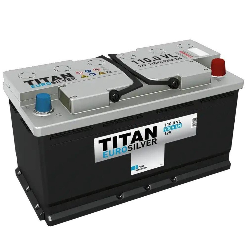 Аккумулятор Titan Eurosilver 6СТ-110 (О.П.) 930А