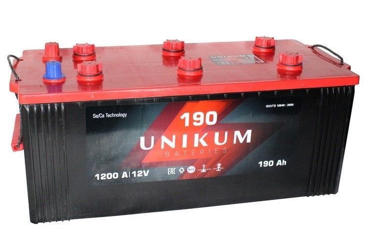 Аккумулятор UNIKUM 6СТ-190 (О.П.) 1200А ТОО «Кайнар  -  АКБ»