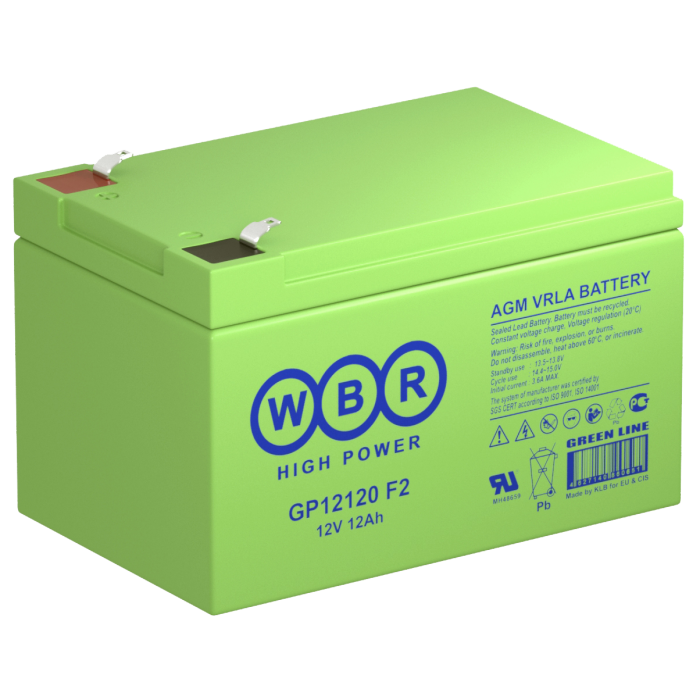 Аккумулятор WBR GP12120 F2 (12V 12Ah)