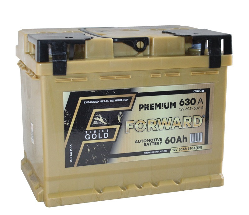 Аккумулятор Forward Gold 6СТ-60 (П.П.) 630А