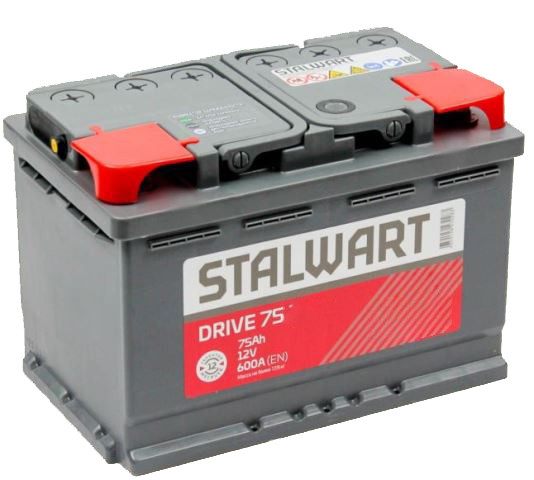 Аккумулятор Stalwart Drive 6СТ-75 (П.П.) 600А АО «АКОМ»