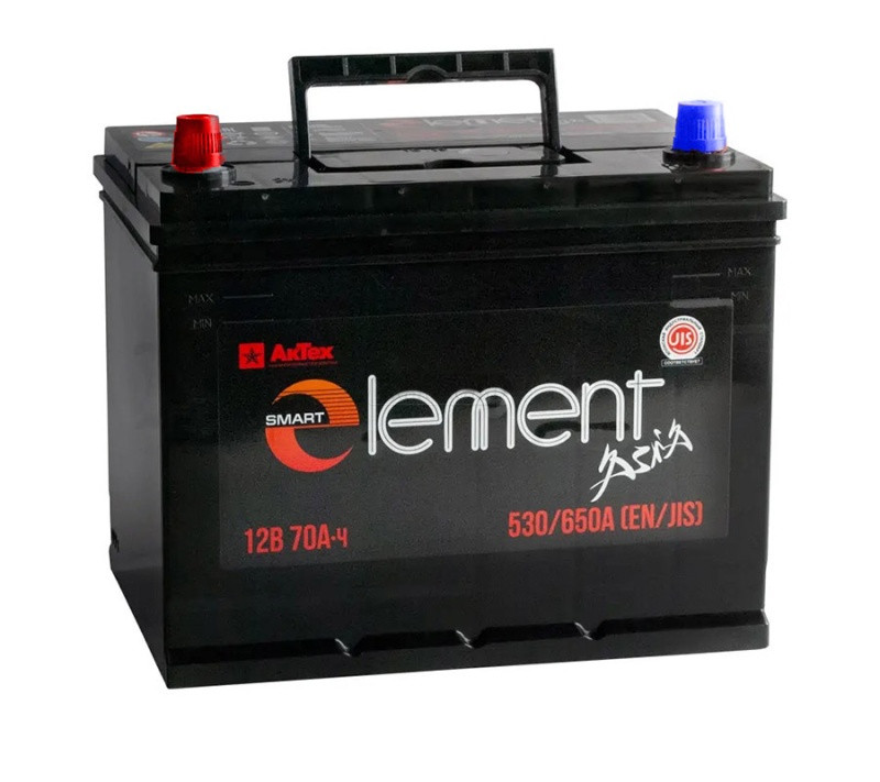 Аккумулятор Smart Element Asia 6СТ-70 (П.П.) 530А 75D26R (с буртом) ООО «АкТех»