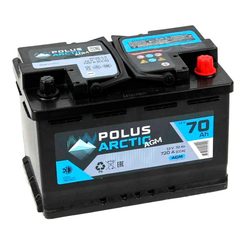 Аккумулятор Polus Arctic AGM 6СТ-70 (О.П.) 720А