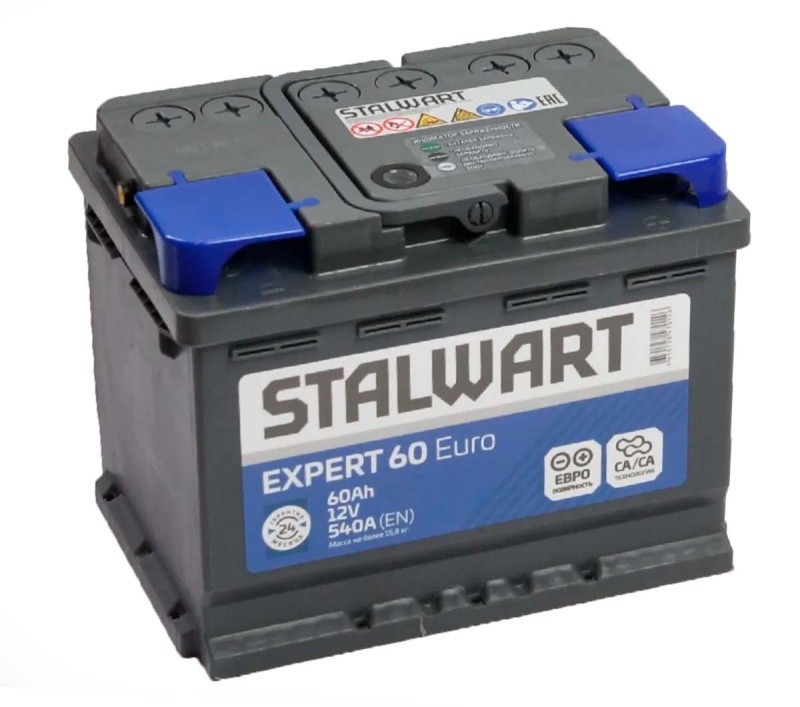 Аккумулятор Stalwart Expert 6СТ-60 (О.П.) 540А АО «АКОМ»
