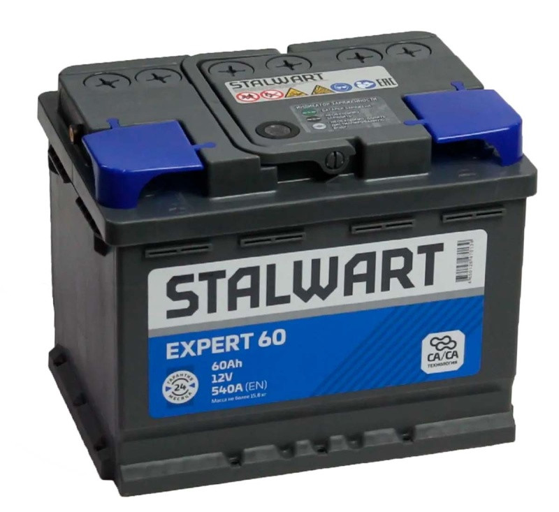 Аккумулятор Stalwart Expert 6СТ-60 (П.П.) 540А АО «АКОМ»
