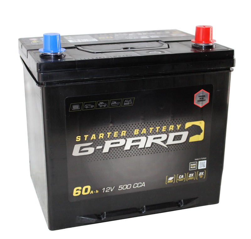 Аккумулятор G-pard Asia 6СТ-60 (О.П.) 510А D23L