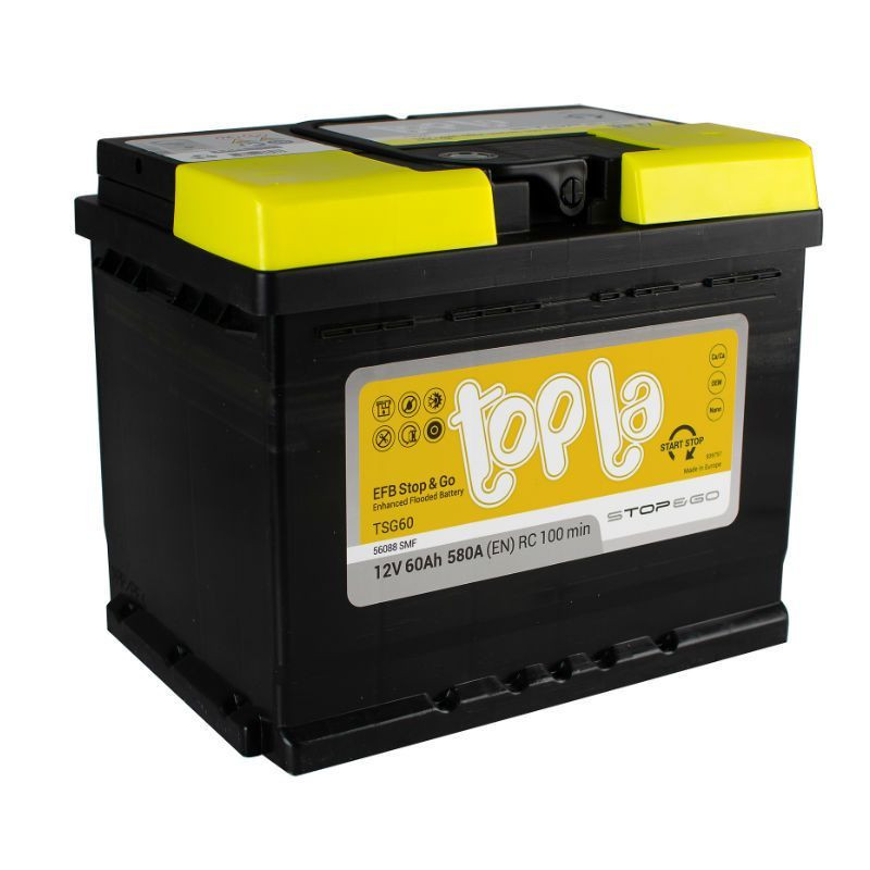 Аккумулятор Topla Top EFB Stop & Go 6СТ-60 (О.П.) 580А TAB d.d.