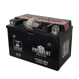 Аккумулятор President 1209 9Ач 100A (YTX9-BS) (сух)