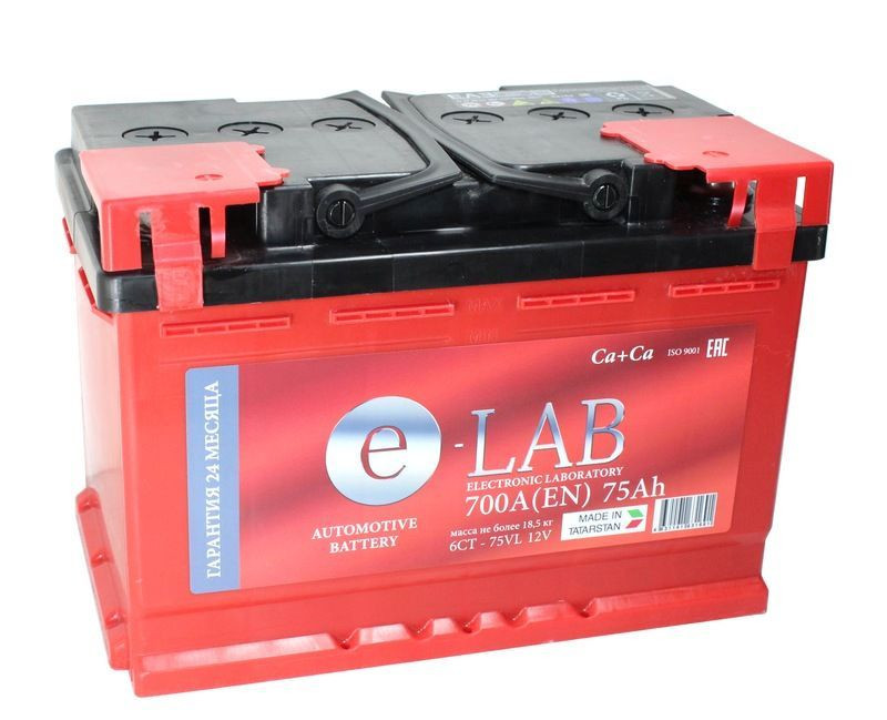 Аккумулятор Elab 6СТ-75 (П.П.) 700А