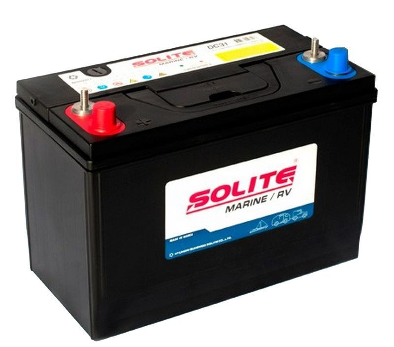 Аккумулятор Solite Marine 6СТ-90 (П.П.) 640А (с буртом)